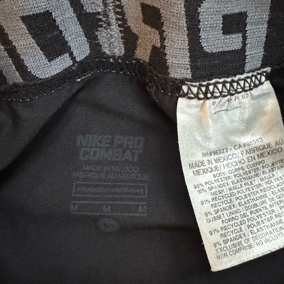 Nike men’s Pro Combat black compression athletic shorts size medium. - Picture 5 of 5